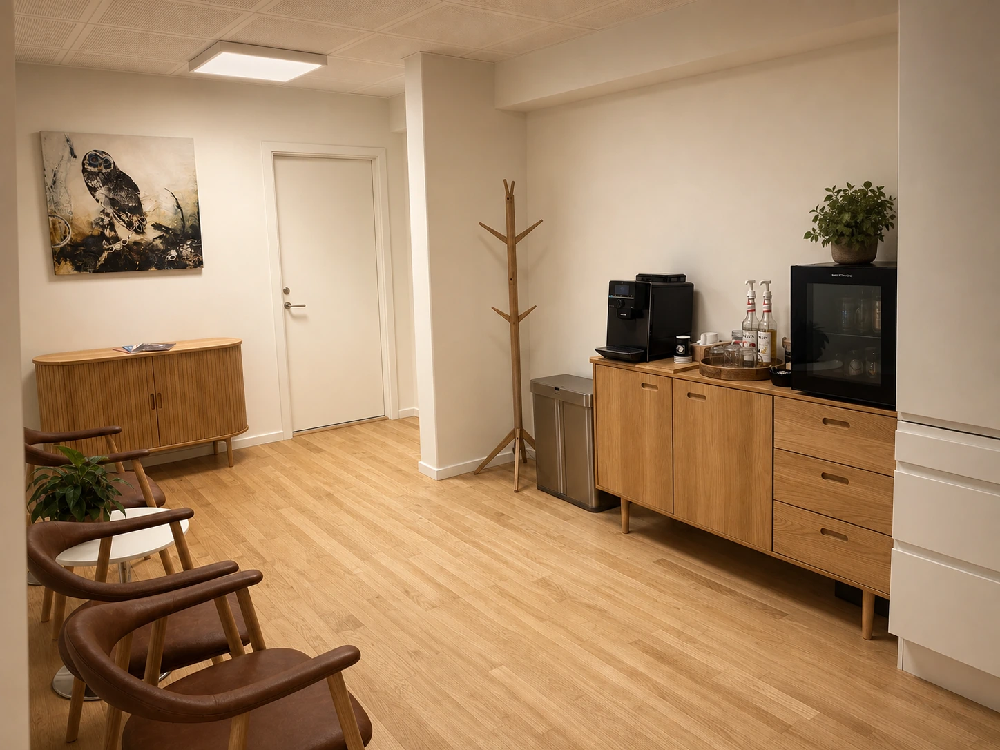 Venteværelset i OCD Klinikken i København