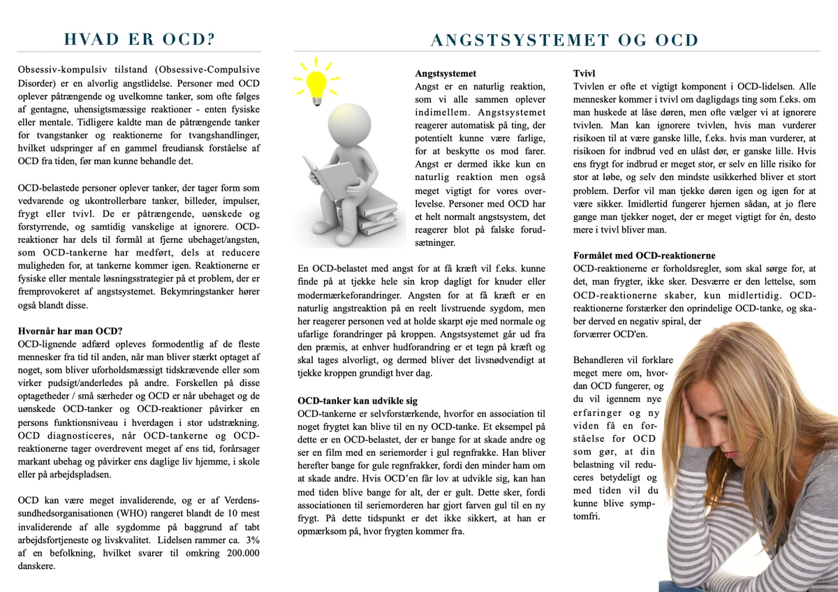 Side 2 af OCD folder for voksne