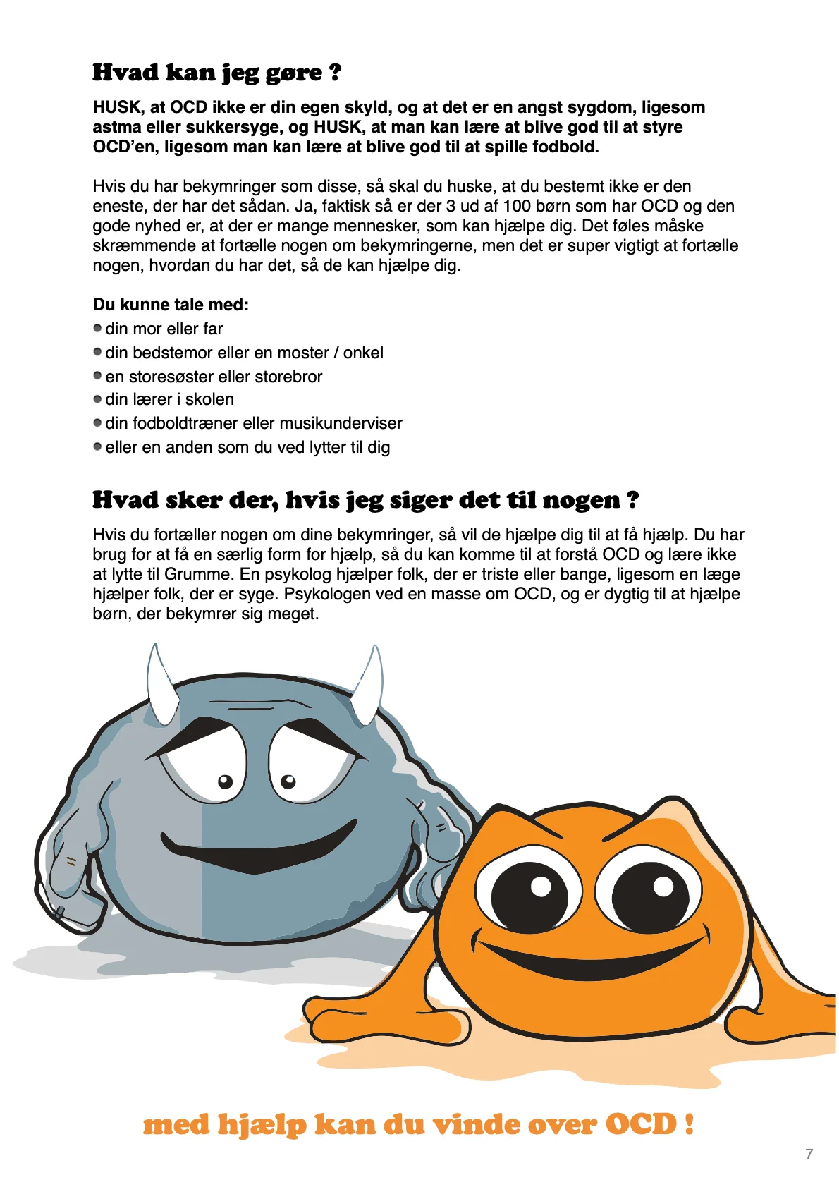 Side 7 af OCD guide for børn