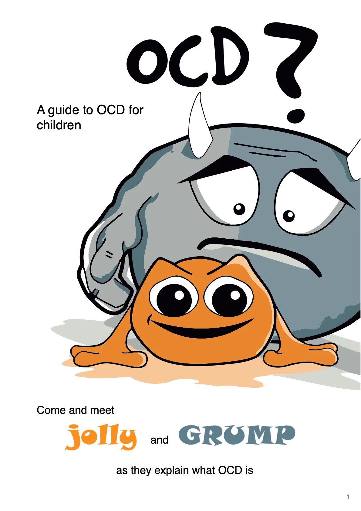 Cover of the Jolly and Grump OCD guide for children
