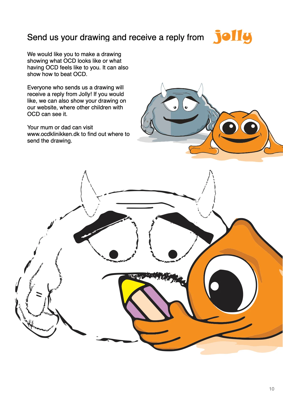 Page 10 of the English OCD guide for children